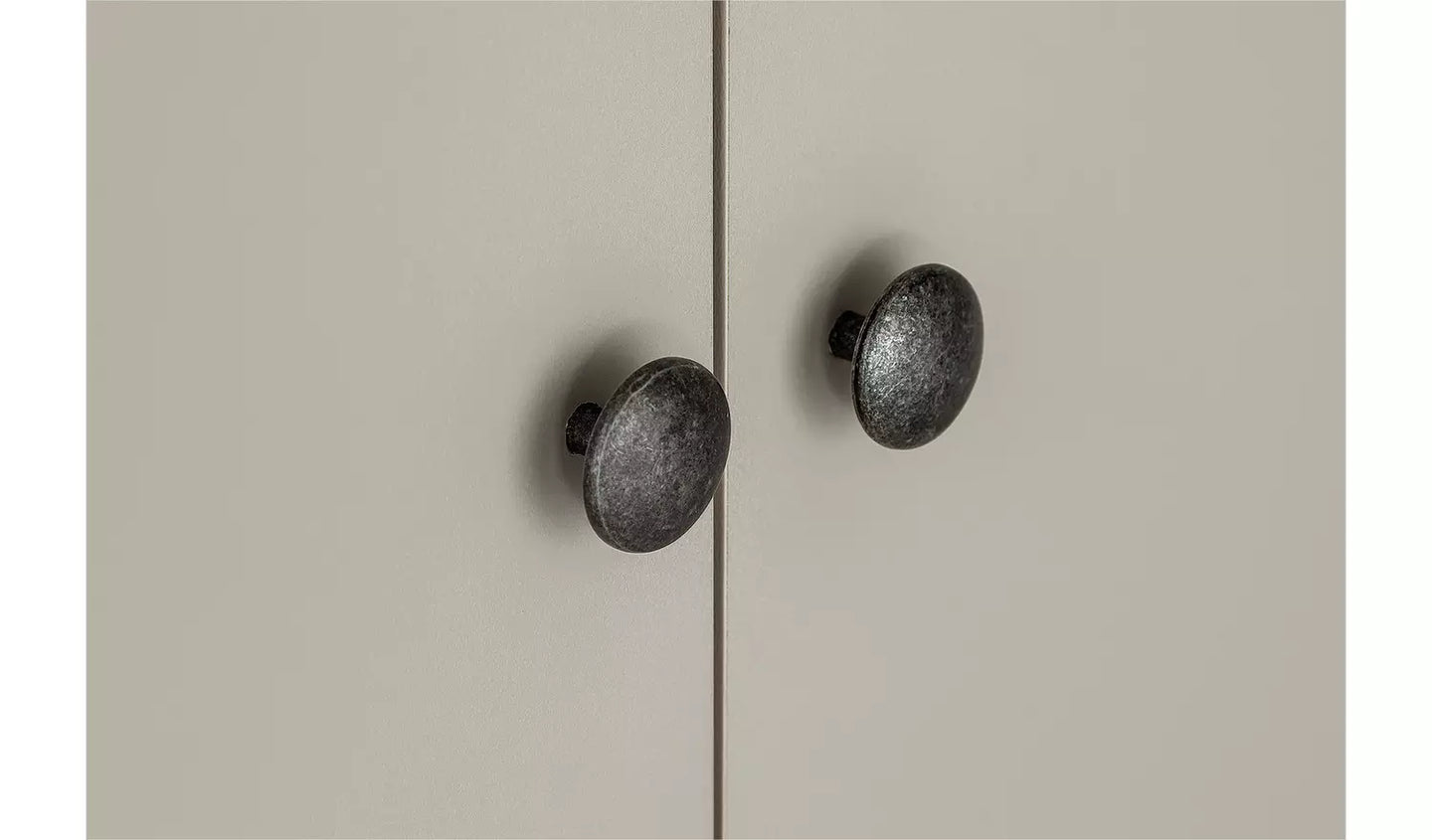Kensington 3 Door 3 Drawer Wardrobe - Soft Grey /Oak Effect